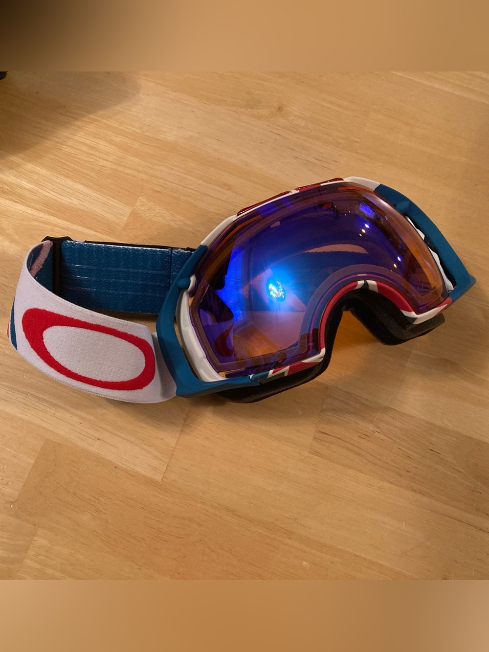Oakley - Red, White, and Blue Ski Goggles - Flight Series - Fighting 453rd